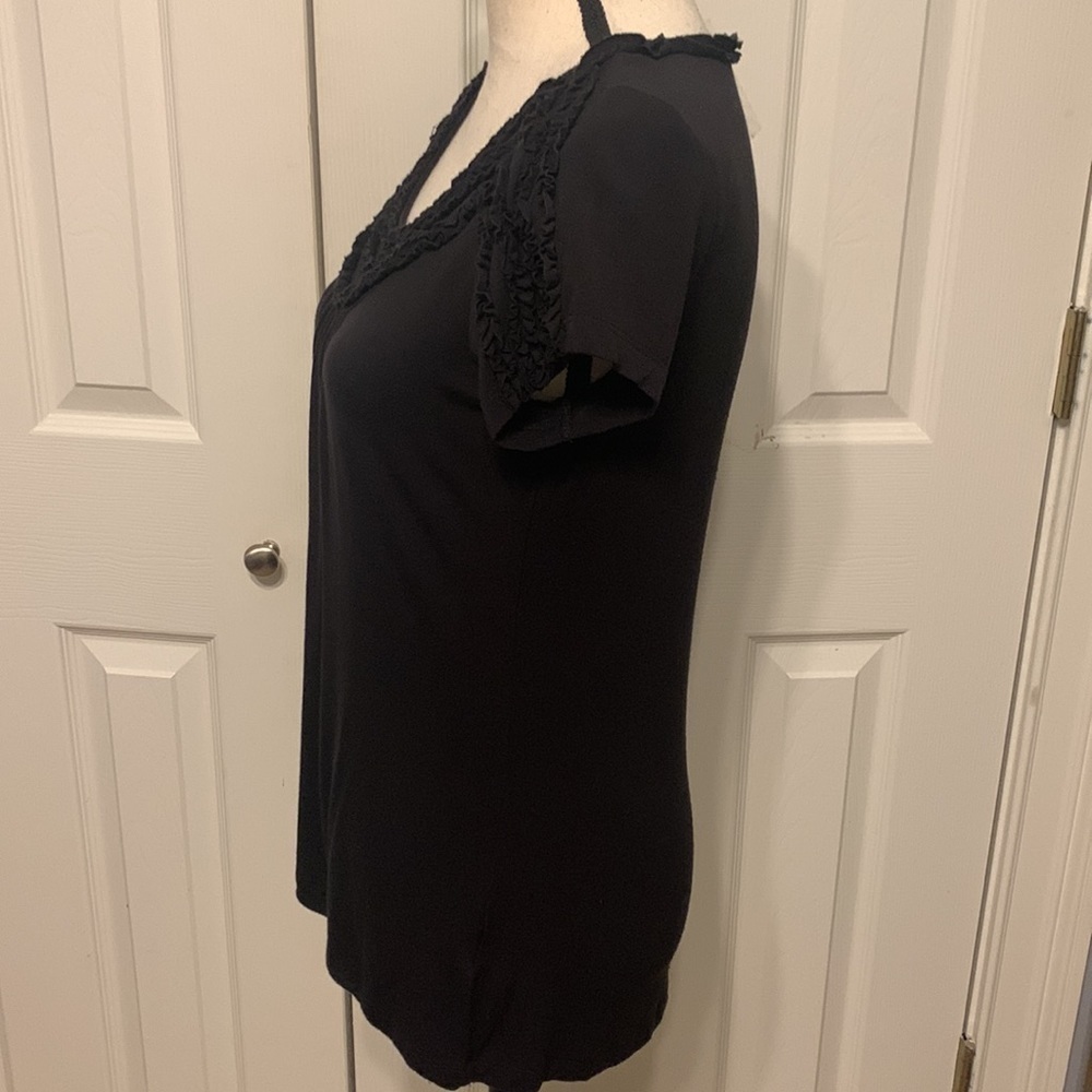 Madison Short Sleeve Ruffled Top - Picture 4 of 7